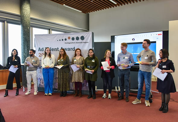 Studenten bij AdTalent award